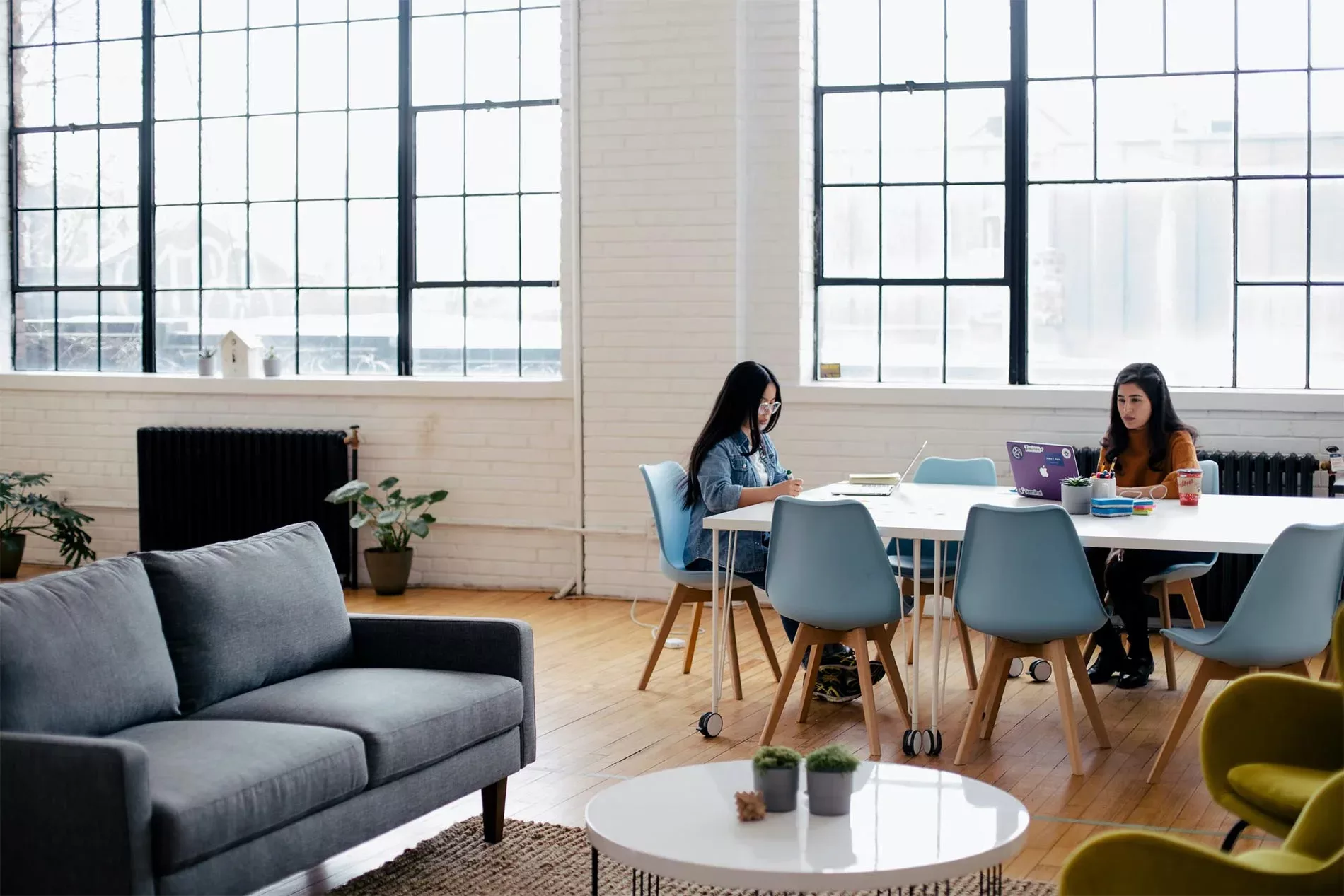 Woman in office working