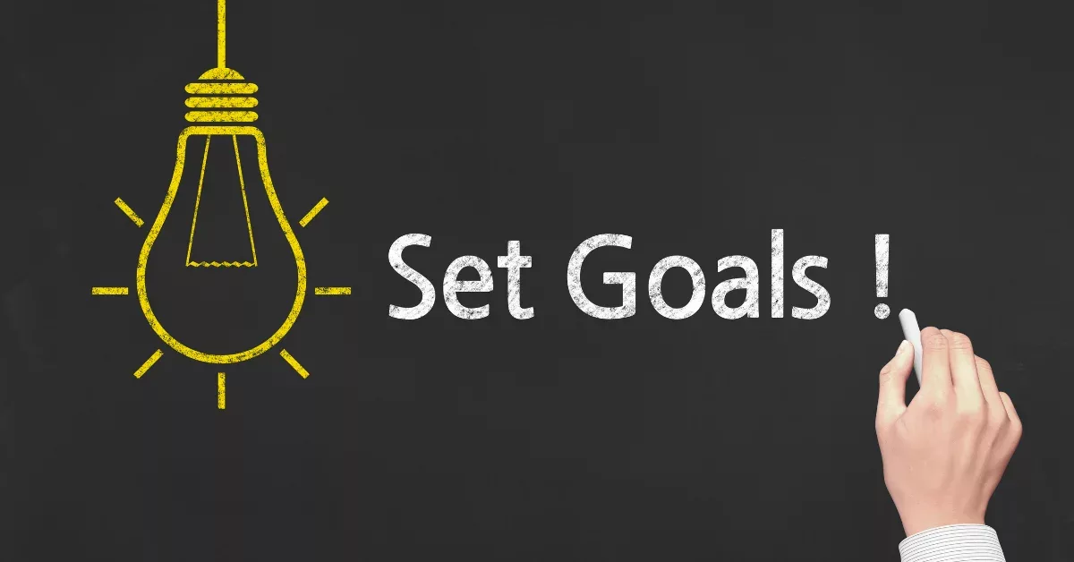 Infographic about setting goals