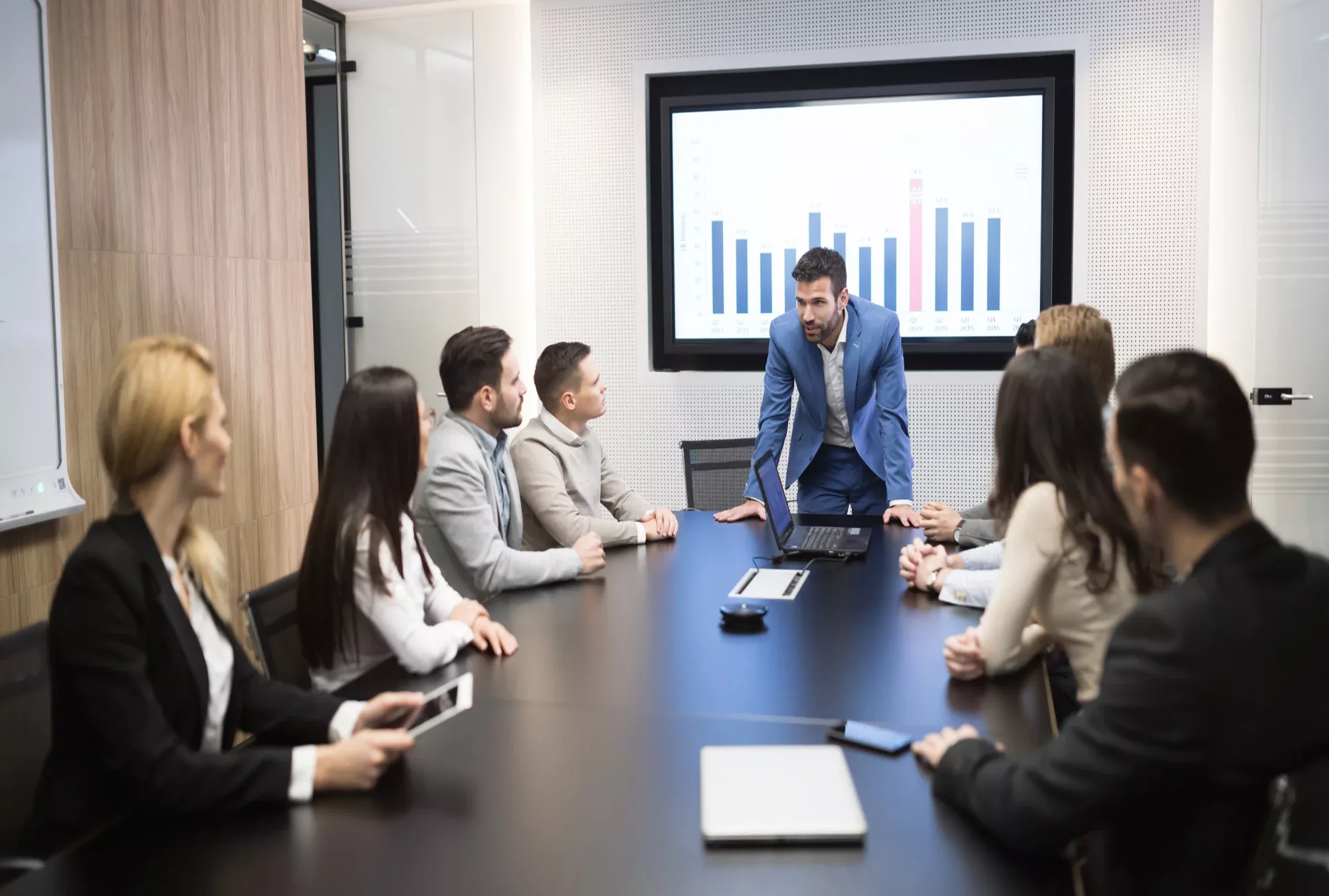 Office meeting in boardroom