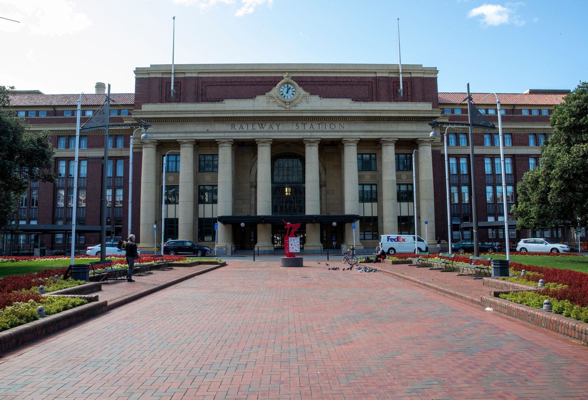 Front of the Wellington NZ railway station